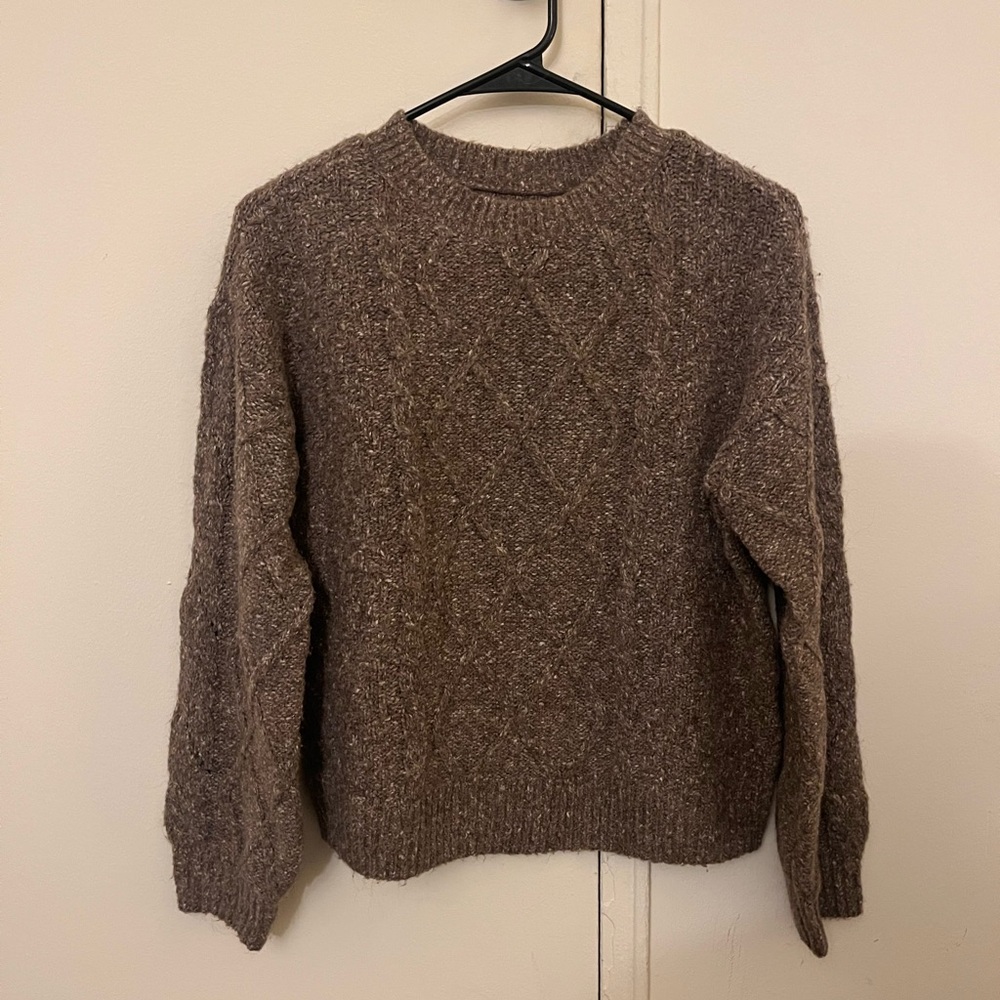 Lucky Brand Brown Crewneck Sweater
